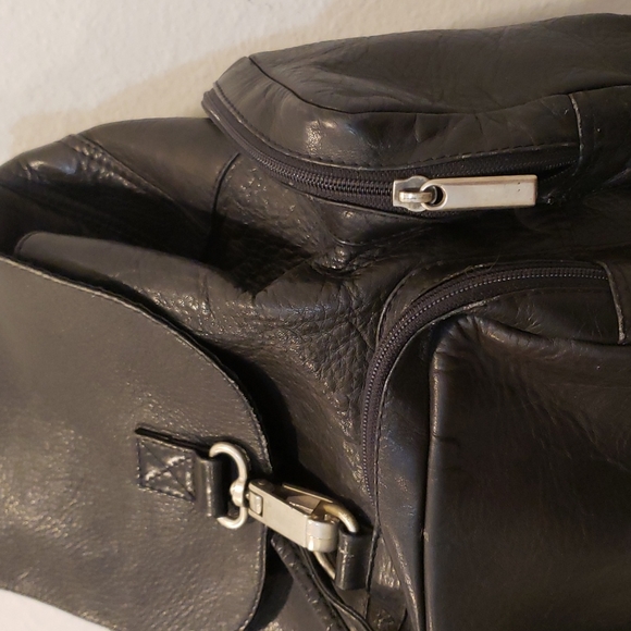 Genuine Leather Backpack  Multi-functional Elegant unisex - Picture 3 of 16